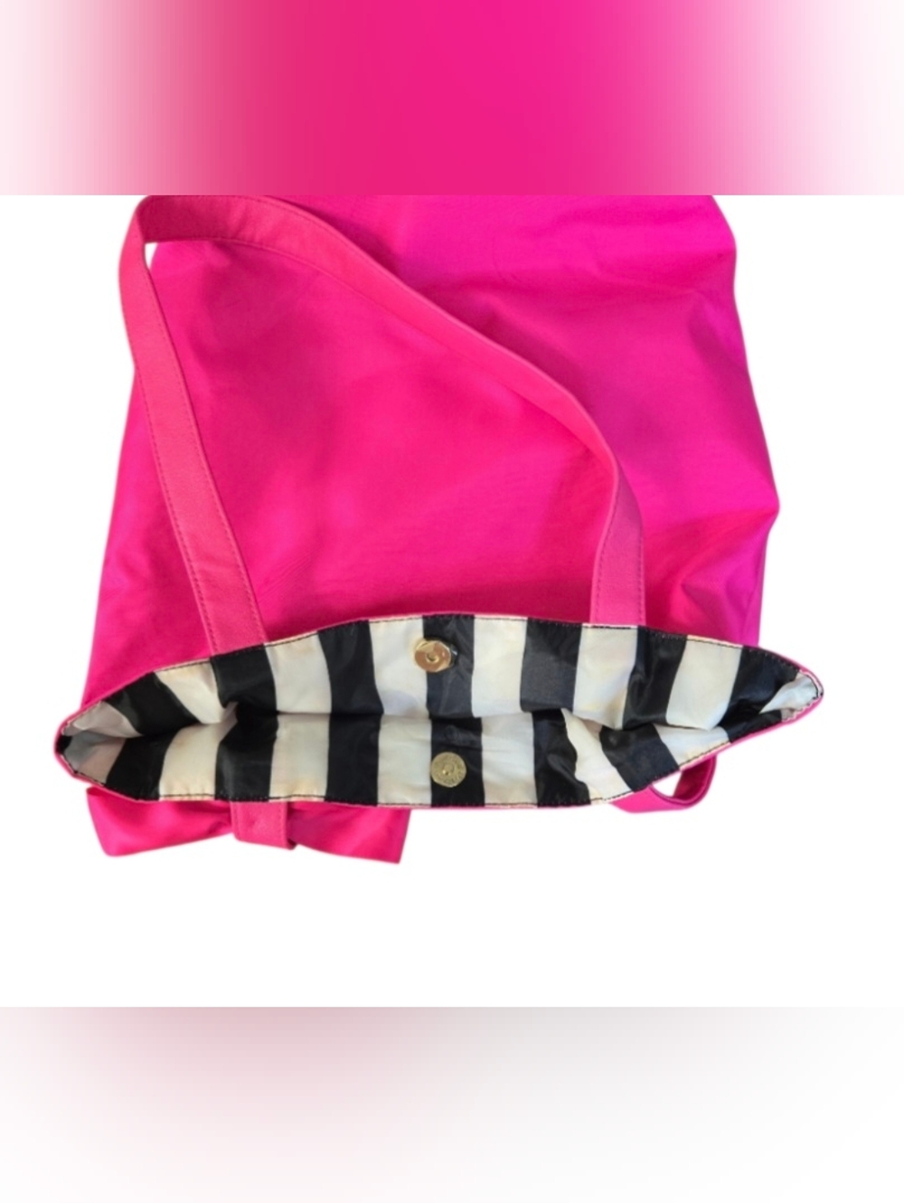 Juicy Couture Pink Tote with Bow and Logo Plaque - Picture 5 of 11